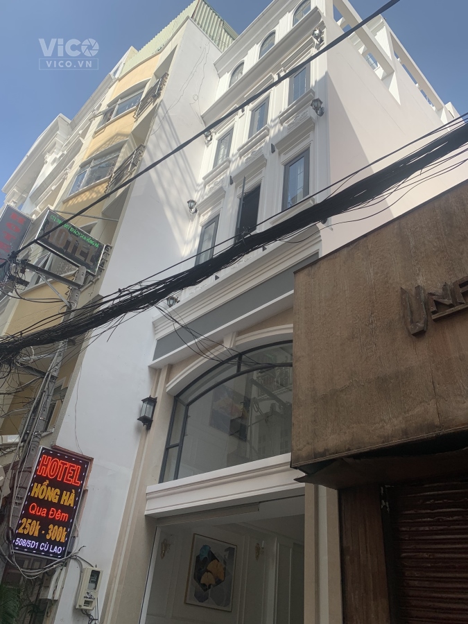 Bán rẻ Khách sạn hxh 12/13 Cù Lao P.2 Q. Phú Nhuận, 4.1x23m, hầm, lửng, 3 lầu, st
