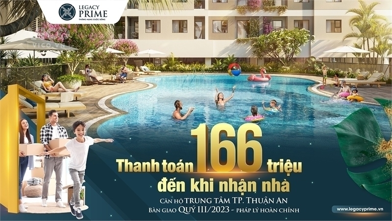 LEGACY PRIME từ 166 triệu CÓ NHÀ, hỗ trợ lãi, gốc, sang năm vào ở