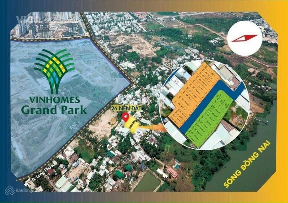 Bán gấp 3 lô Phước Thiện, Long Bình đối diện Vinhomes chỉ 3 tỷ
