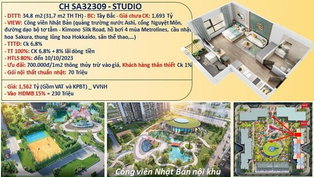 VÌ SAO KHÁCH HÀNG LỰA CHỌN CĂN STUDIO TẠI PHÂN KHU THE SAKURA VINHOMES SMART CITY