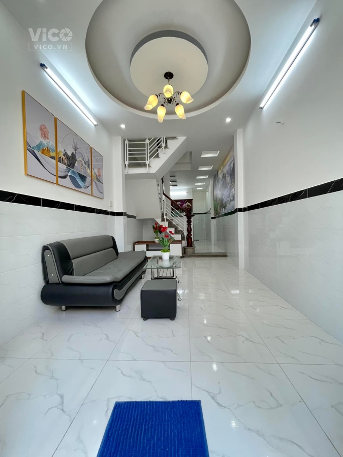 GV44 Nhà đẹp ở ngay Phan Huy Ích tặng luôn nội thất Gò Vấp