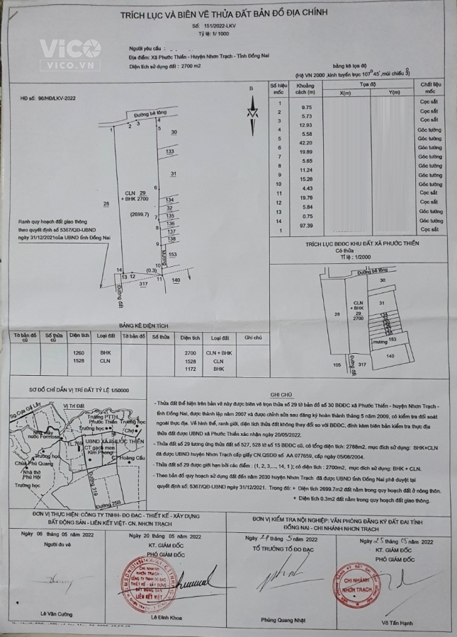 CẦN BÁN ĐẤT XÃ PHƯỚC THIỀN NHƠN TRẠCH ĐỒNG NAI 2700M2
