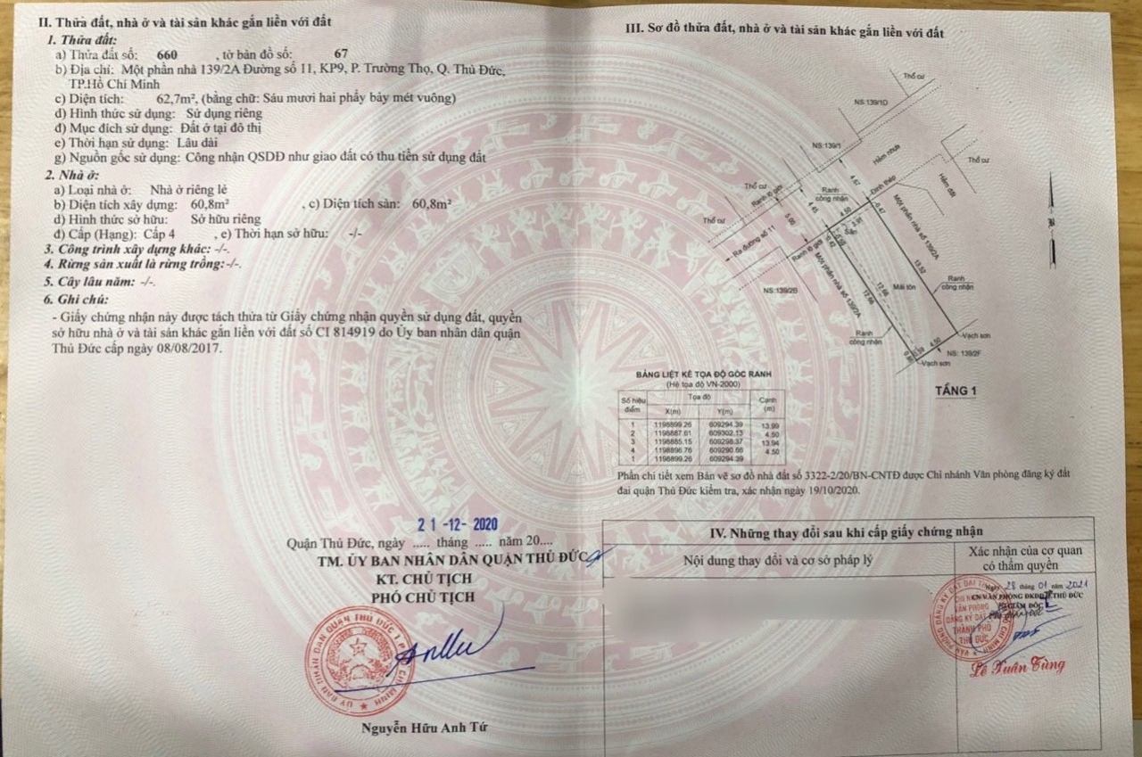 Bán Đất Vuông Vức Tại Trường Thọ Thủ Đức
