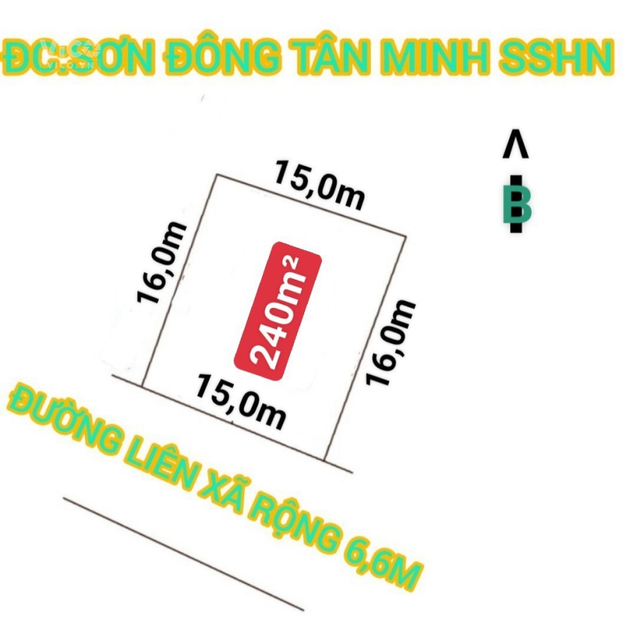 Diện tích 240m mặt tiền 15m chia lô cực đẹp,Trục chính đường rộng 6,6m ô tô tránh