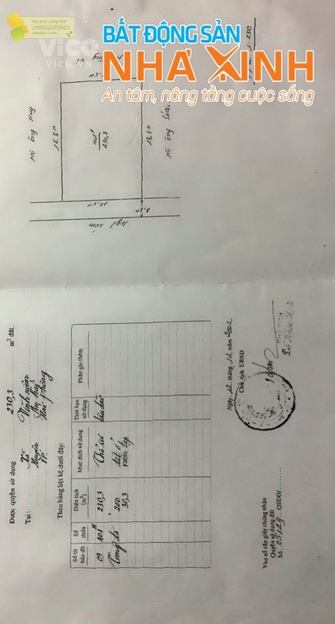 N513 LÔ ĐẮT 230M2 Ở TRỰC CÁT VĨNH NIỆM LÊ CHÂN . ĐẦU TƯ PHÂN LÔ HAY XÂY BIỆT THUE VƯỜN THÌ QUÁ