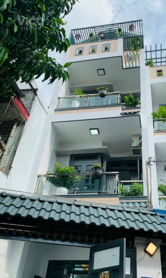 BÁN NHÀ HẺM XE HƠI THÔNG ĐƯỜNG NGUYỄN TƯ GIẢN, P12, GÒ VẤP 4 TẦNG XE 7 CHỔ NGỦ TRONG NHÀ