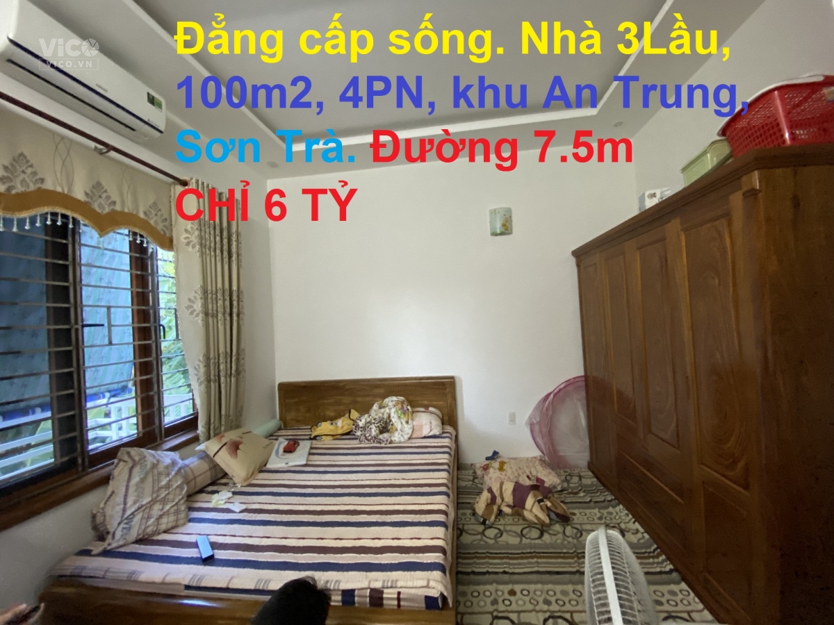 Đẳng cấp sống. Nhà 3Lầu, 100m2, 4PN, khu An Trung, Sơn Trà. Đường 7.5m