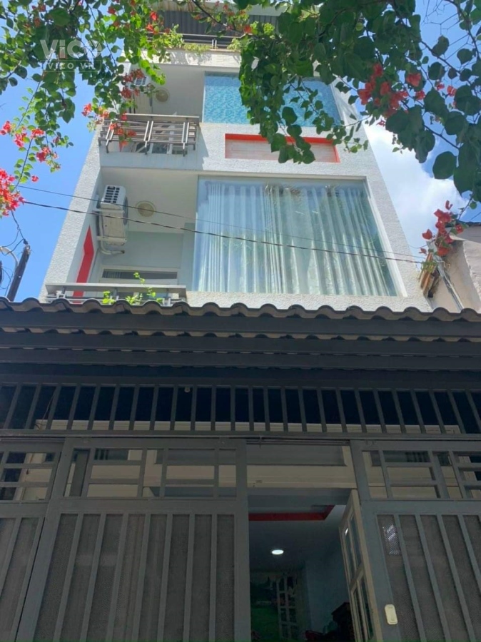 BÁN NHÀ QUẬN TÂN PHÚ, HẺM XE HƠI THẲNG 1 TRỤC ĐỐI DIỆN CHỢ TÂN HƯƠNG, NHÀ 4 TẦNG BTCT ĐẸP LUNG