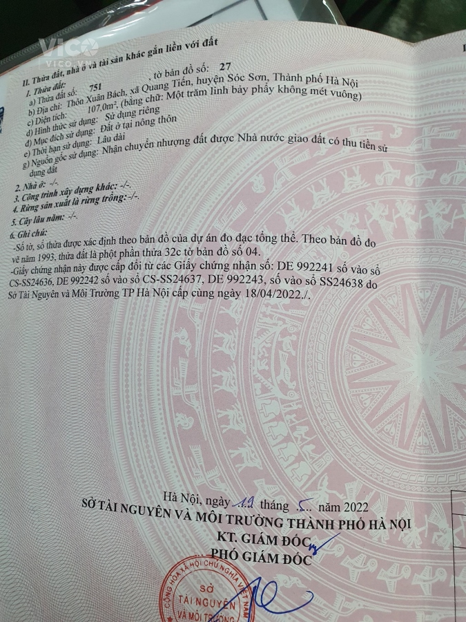 Tôi Cần Bán Gấp Lô Đất 107m2 Tại Xuân Bách Quang Tiến Sóc Sơn LH 0399786838