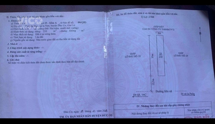 2 Lô Đất Đẹp Giá Siêu Ưu Đãi Vị Trí Đẹp Tại Địa Xã Ia Nan, Huyện Đức Cơ, Tỉnh Gia Lai