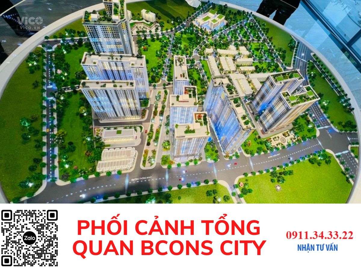 Căn hộ Bcons City trung tâm TP Dĩ An, Bình Dương