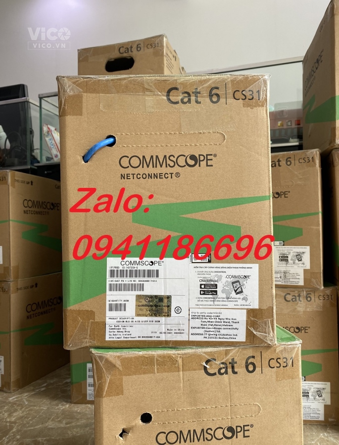 Cáp mạng Cat6 UTP COMMSCOPE PN 14272546 chính hãng