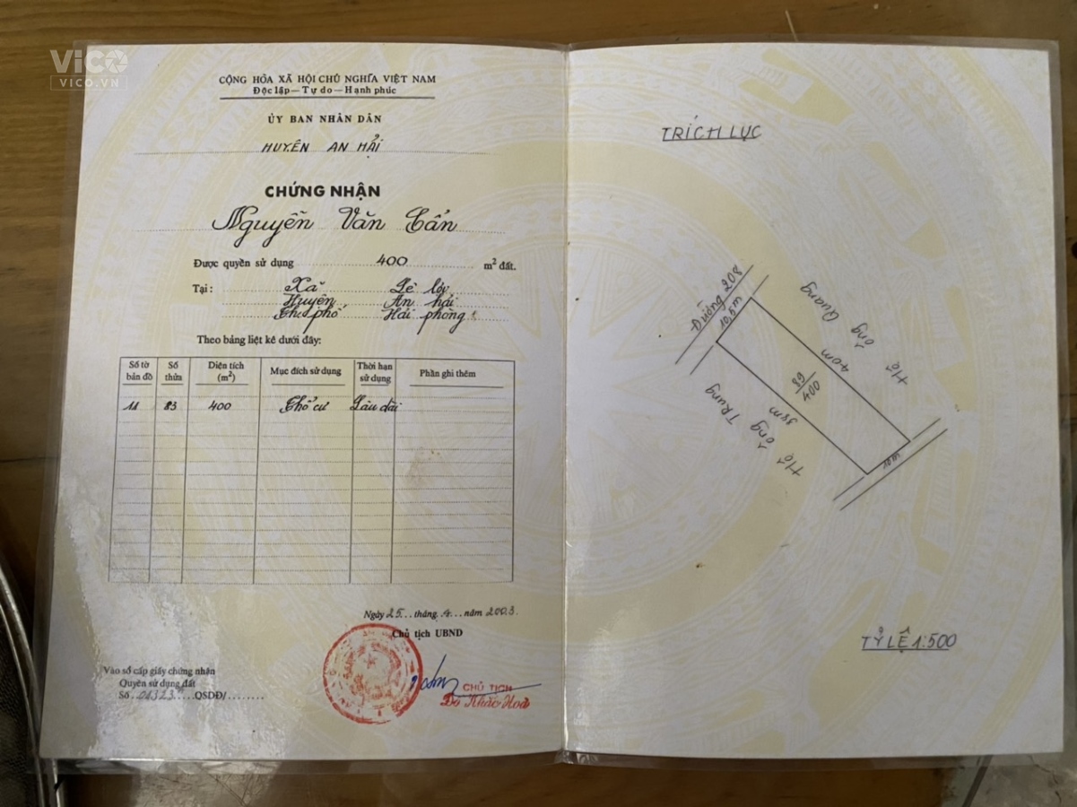 Lô Đất siêu đẹp, siêu to khổng lồ mặt đường 208 tại An Dương, Hải Phòng