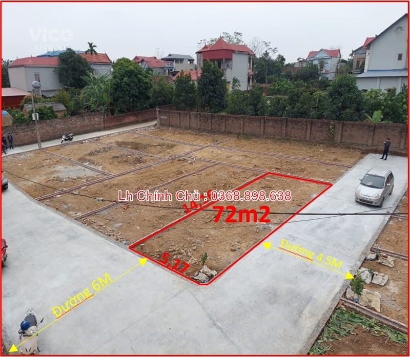 Chỉ với 9xx triệu có ngay mảnh đất 72m.