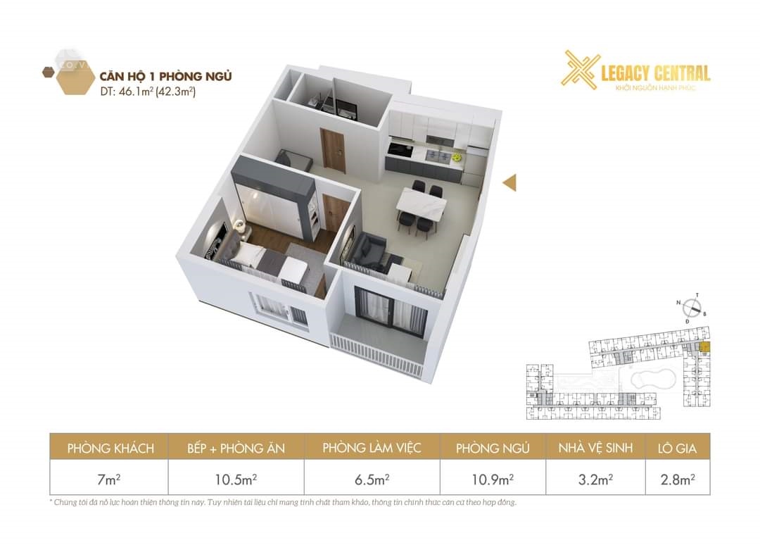 Legacy Prime ngay trung tâm TP Thuận An Bình Dương sở hữu căn hộ cao cấp chỉ 166tr