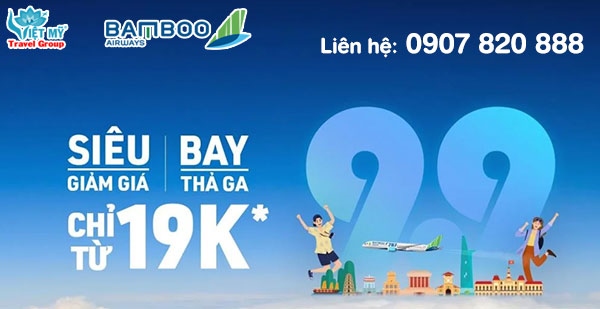 Bamboo Airways Ưu Đãi Nhân Ngày Đôi 9/9