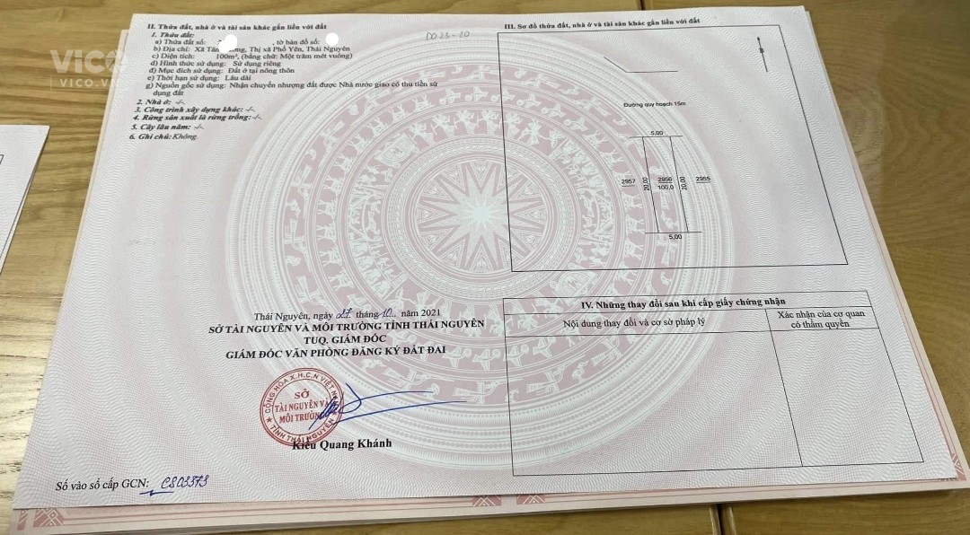cần tiền bán gấp lô đất hoa hậu trong khu tái định cư tấn đức phổ yên giá thấp nhất thị trường.