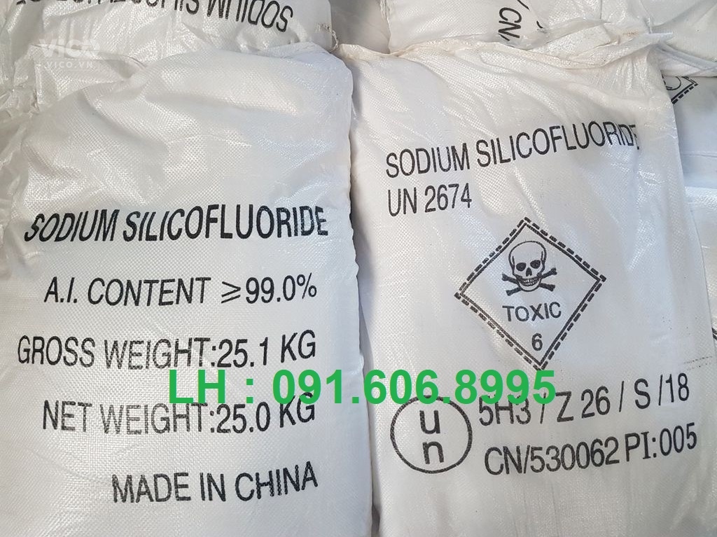 Bán Na2SiF6, SODIUM SILICOFLUORIDE Uy tín Tại Đồng Nai 25kg/Bao