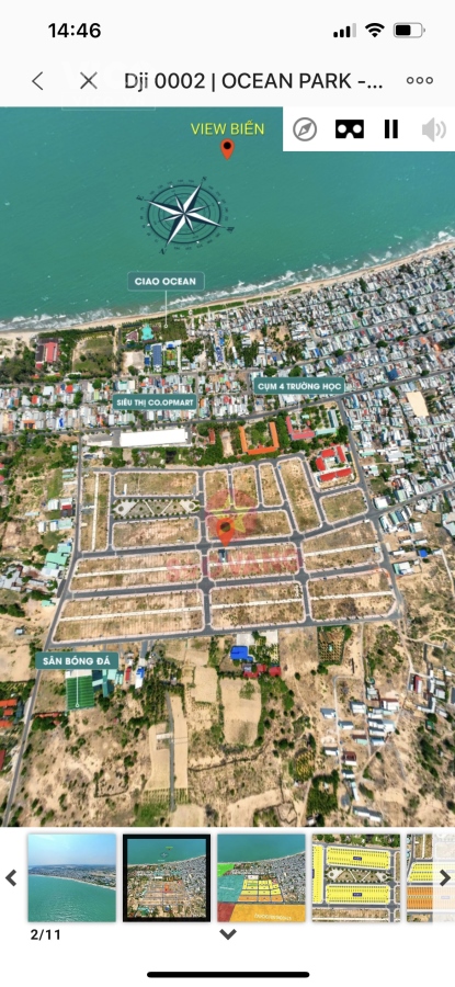 Bán suất ngoại giao lô đất nền 100m2 gần biển dự án Ocean Park Bình Thuận vị trí cực đẹp giá chỉ
