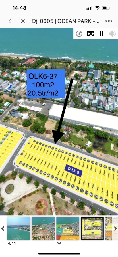 Bán suất ngoại giao lô đất nền 100m2 gần biển dự án Ocean Park Bình Thuận vị trí cực đẹp giá chỉ