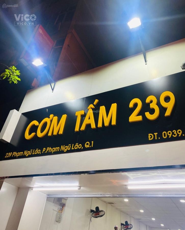 Cho thuê nhà 239 Phạm Ngũ Lão P.PNL Quận 1. DT 4.2m x 22m. Giá 90tr/tháng