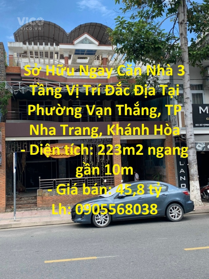 Sở Hữu Ngay Căn Nhà 3 Tầng Vị Trí Đắc Địa Tại Phường Vạn Thắng, TP Nha Trang, Khánh Hòa