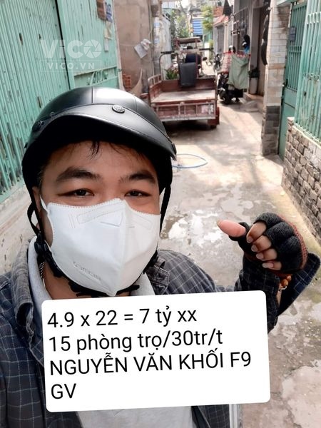 Kam kết Đầu tư bao lời bao lãi 15Phòng Nguyễn văn Khối Phường 9 Quận Gò Vấp Tp.HCM có 7tỷ