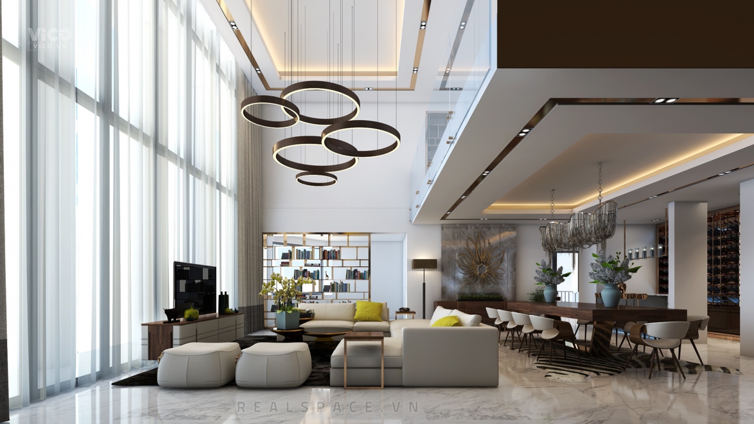 Duplex Emerald 127m2 full nội thất nắng sáng