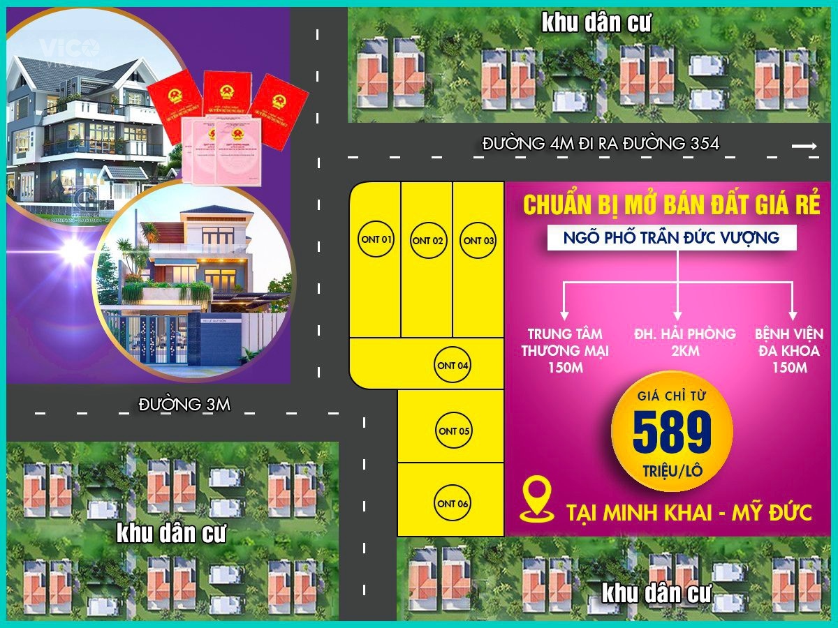 Chính chủ chuẩn bị mở bán ô đất cách trung tâm thương mại Mỹ Đức khoảng 200m,