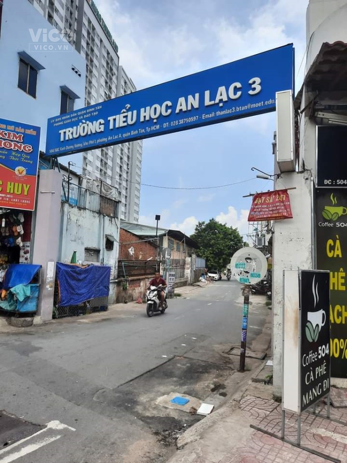 Nhà mặt tièn đường nhựa 8M gần Trường TH An Lạc 3 Bình tân, hẻm đường Kinh Dương Vương. Sát Khu dân
