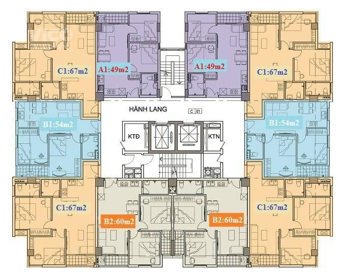 Bán căn góc chung cư PCC1 Phú lãm View thoáng 1.5 tỷ