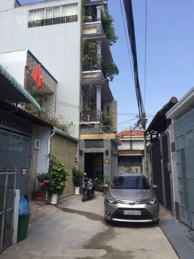 Nhà 4 Tầng Sang trọng HXH 70m2 Hoàn công đủ TNPA