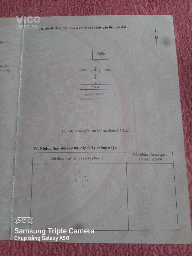 Bán 48m2 khu Tái Định Cư Dược Hạ, Tiên Dược, Sóc Sơn. giá rẻ nhất KV