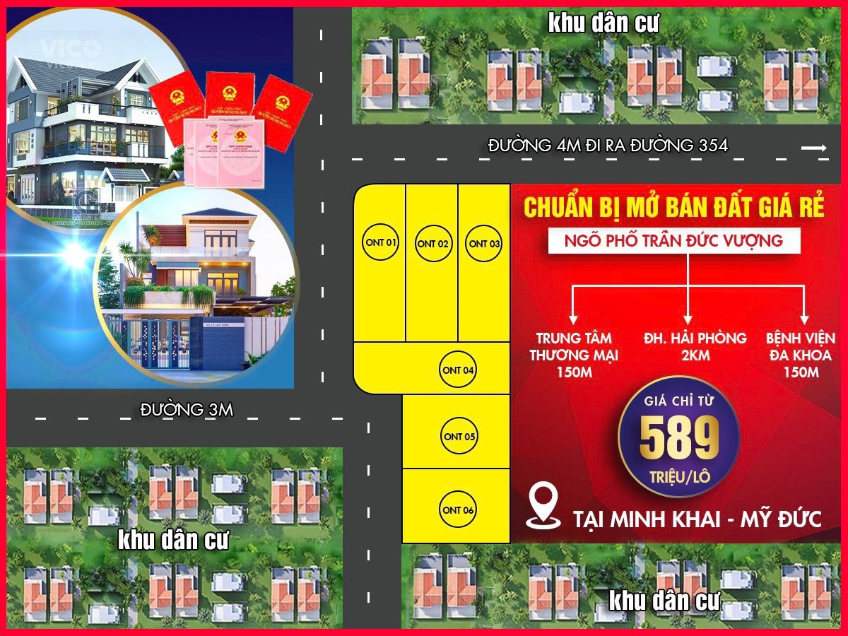 Chuẩn bị mở bán siêu phẩm đất nền chính chủ cạnh trung tâm thương mại Mỹ Đức An Lão Hải Phòng