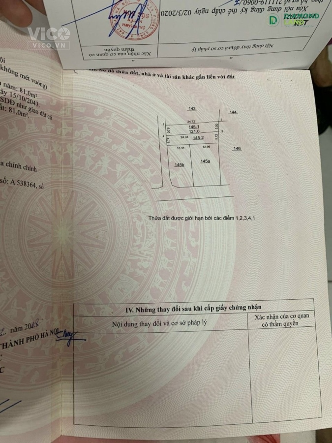 CHỦ VỠ NỢ CẦN BÁN GẤP LÔ ĐẤT 121M2 TẠI THÔN ĐOÀI PHÙ LỖ SÓC SƠN LH 0399786838