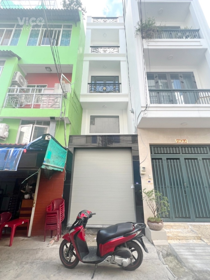 Nhà mới 5 tầng hẻm xe tải đường Nguyễn Chế Nghĩa P12Q8