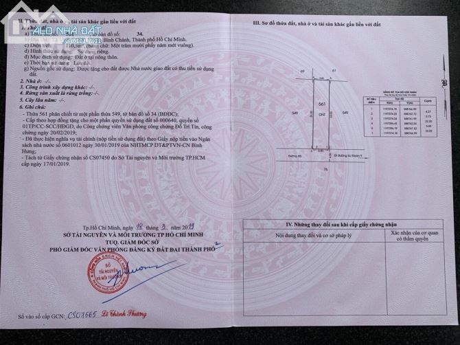 Chủ kẹt vốn bán gấp miếng 5x23 ngay chợ Vĩnh Lộc A
