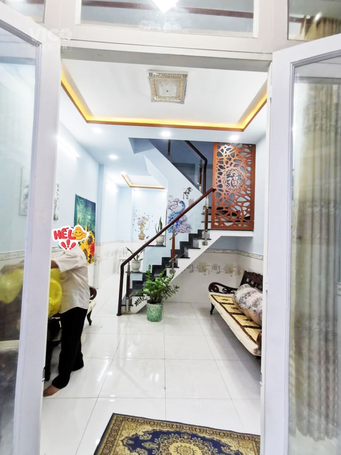 Q12.378. HẺM XE HƠI TỚI NHÀ, CÁCH MT ĐƯỜNG HUỲNH THỊ HAI 50M, 4 TẦNG, 4 PN, NHỈNH 4 TỶ.