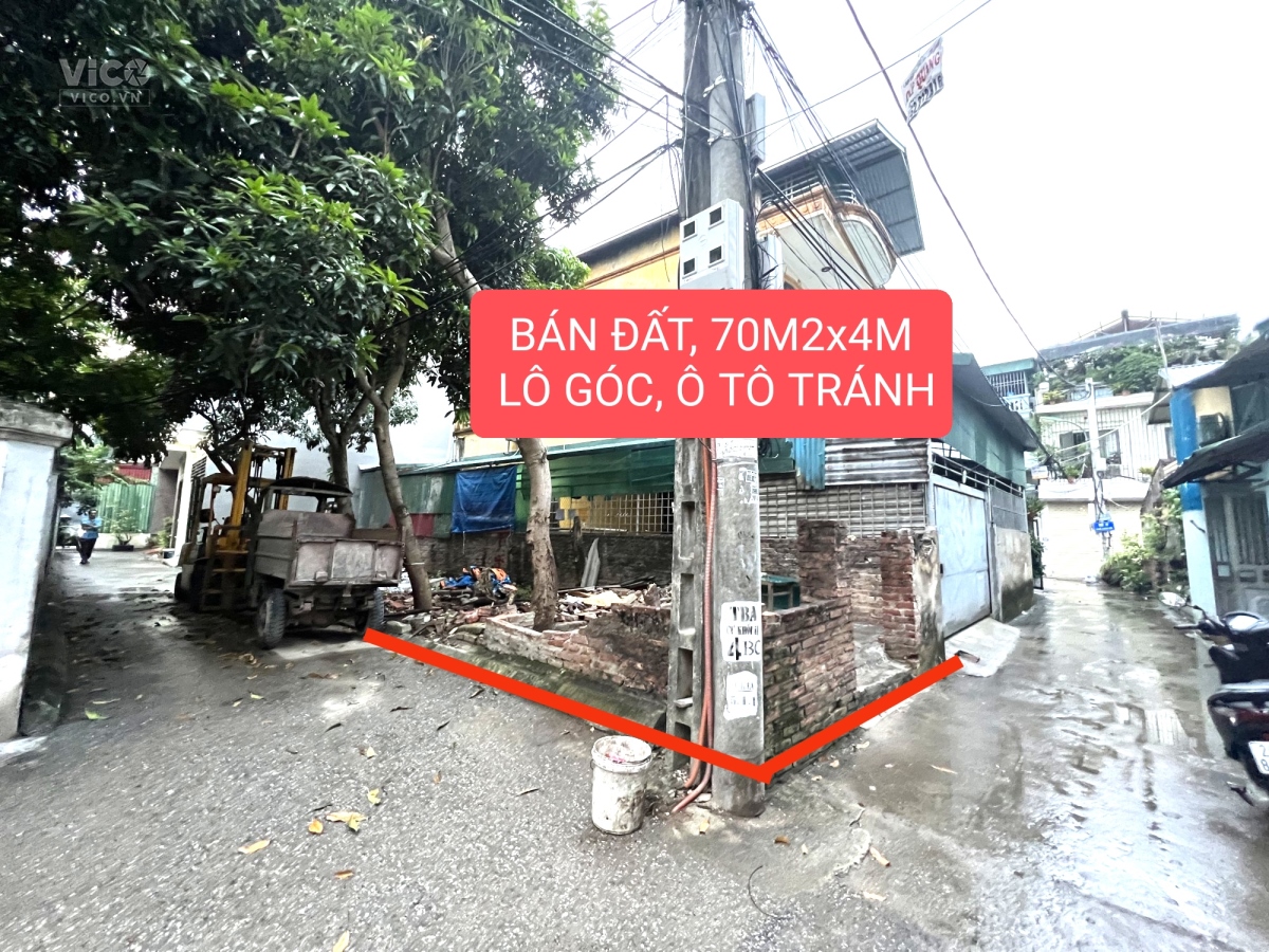 BÁN ĐẤT SIÊU RẺ CỰ KHỐI, LONG BIÊN, LÔ GÓC, Ô TÔ TRÁNH, 70M2x4M