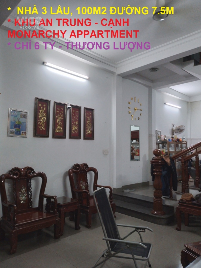 Sốc về giá. Khu An Trung. Khu Vip nhất Sơn Trà. 100m2, 3 Lầu. Chỉ 6 tỷ