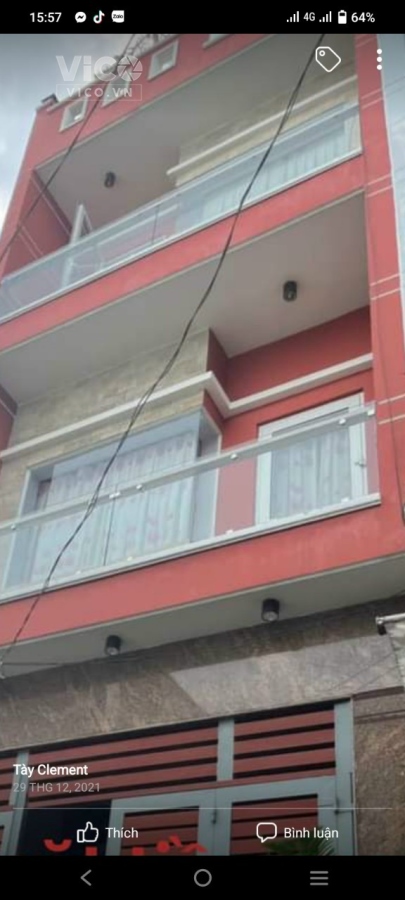 CHÍNH CHỦ BÂN NHÀ HXH 6M HƯƠNG LỘ 2 BÌNH TÂN 63M2 4 TẦNG GIÁ CHỈ 5,3 TỶ