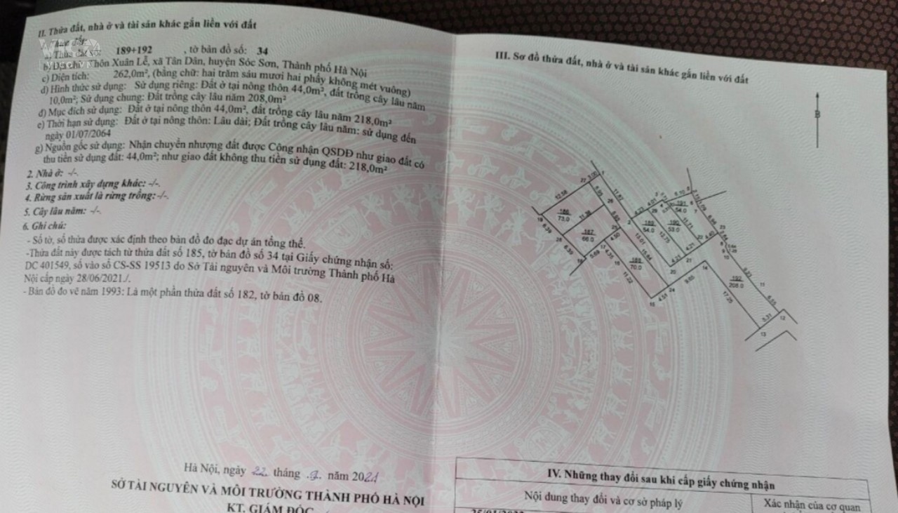 Cần bán lô đất full thổ cư bám vành đai 4 tại Xuân Lẽ Tân Dân giá 15tr/m2