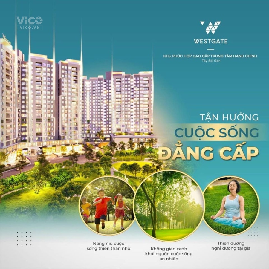 3PN 2WC 113m2 Căn hộ Master tại TTHC Bình Chánh WESTGAtE mở ra chân trời mới cho bạn
