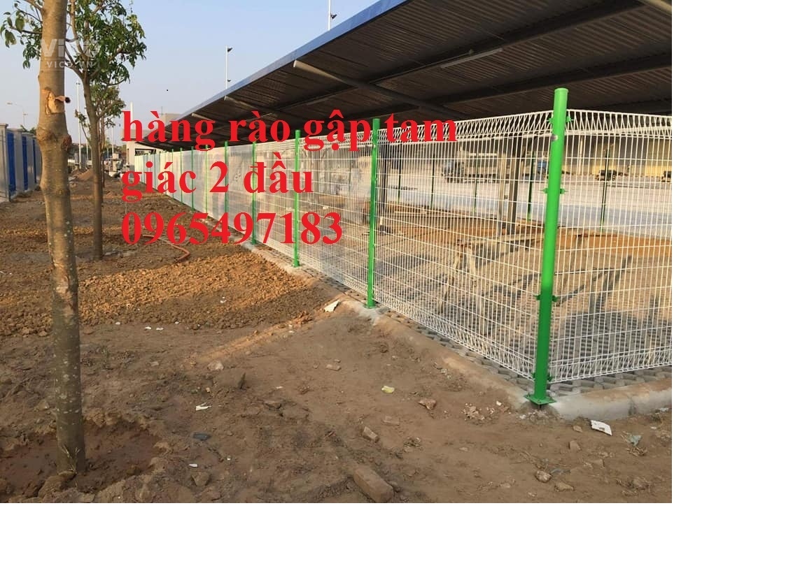 Lưới thép hàng rào gập đầu , chấn sóng mạ kẽm , sơn tĩnh điện. nhận sản xuất theo yêu cầu