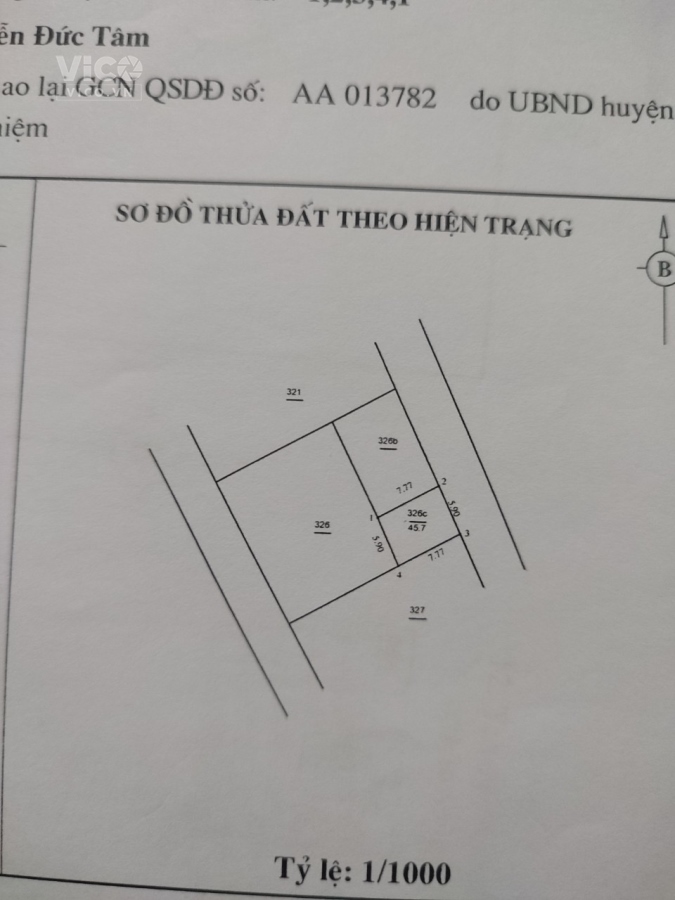 Rẻ nhất Xuân Bách, đối diện KCN Nội Bài, đường thông ô tô đỗ sát bìa làng giá nhỉnh tỷ