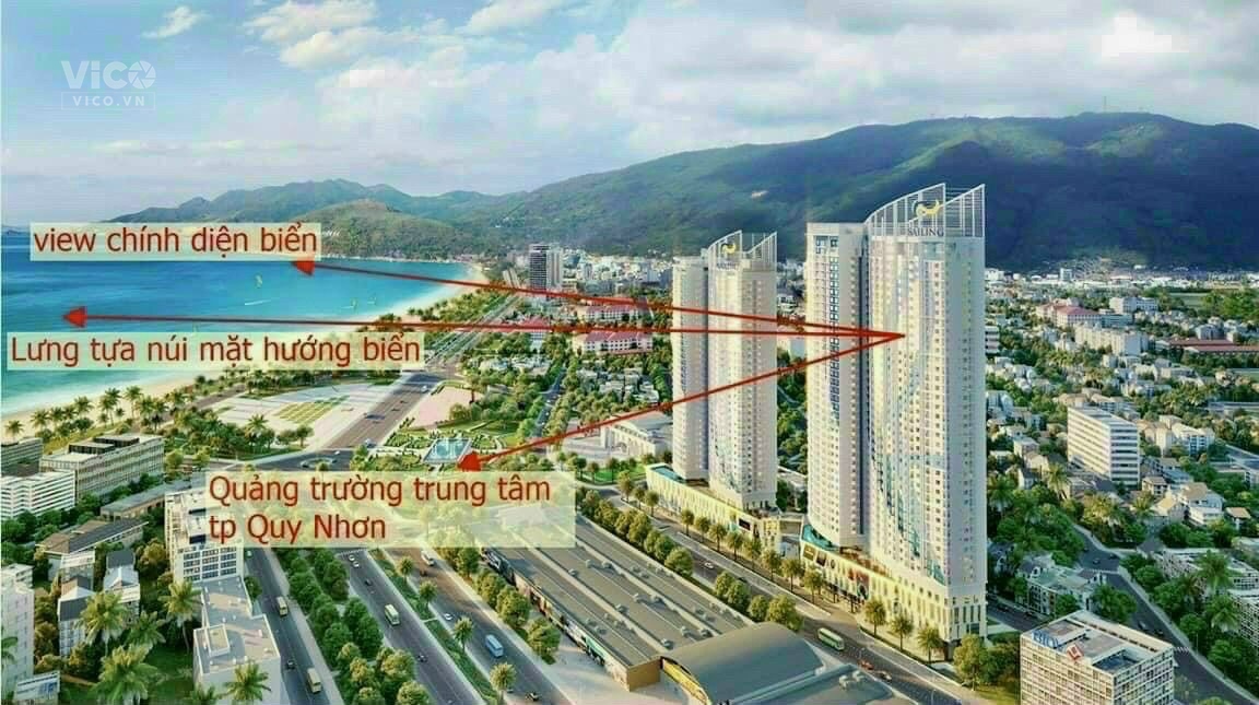Chính chủ bán gấp Căn hộ khách sạn Quy Nhơn 5 sao view biển, sổ đỏ lâu dài giá rẻ 39 triệu/m.