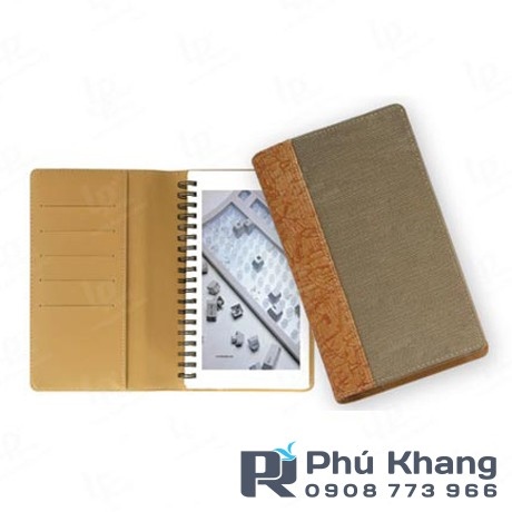 Cơ sở sản xuất sổ tay còng a5, may bìa sổ tay Phú Khang