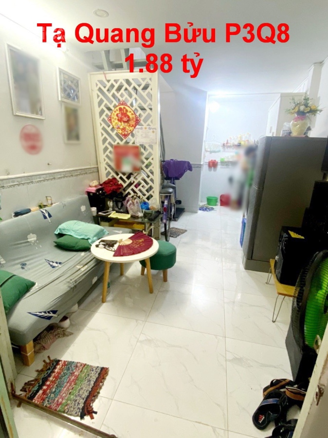 Nhà hẻm 219 Tạ Quang Bửu trệt lầu P3 Q8 giá 1tỷ880