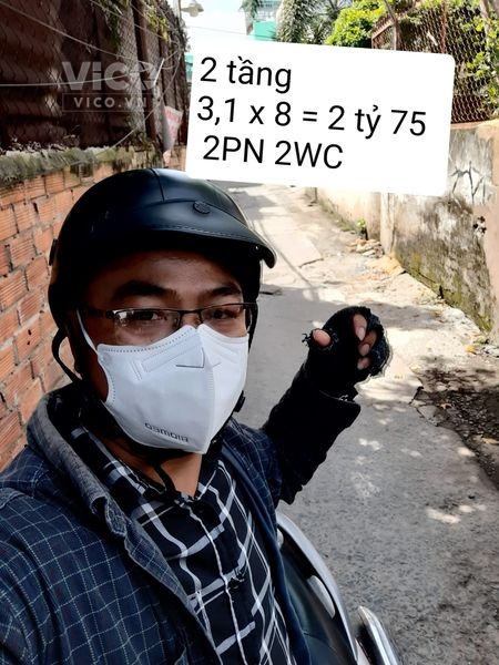 Nhỏ xinh Hẻm 15 Đường số 59 Phạm văn Chiêu Phường 14 Quận Gò Vấp TPHCM 2 tỷ 75