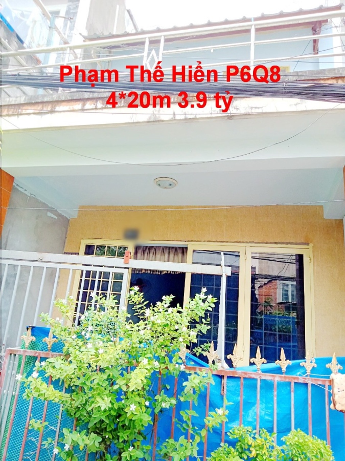 Nhà bán hẻm 2889 Phạm Thế Hiển Phường 7 Quận 8, giá 3.9 tỷ